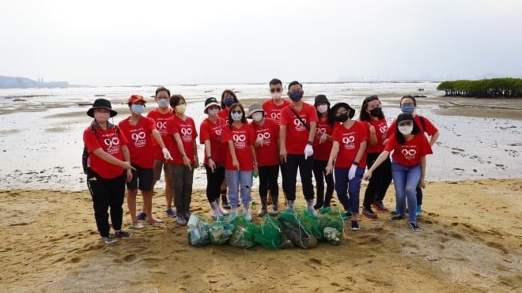 Results of volunteer’s efforts to clean mudflats. Results of volunteer’s efforts to clean mudflats.
